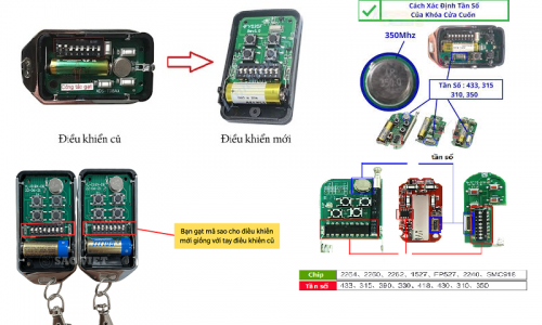 Sao chép, đánh remote cửa cuốn (khoá cửa cuốn) tại quận 2, làm tận nơi