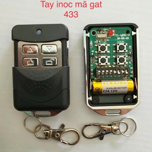 Giá làm thêm remote cửa cuốn YH mã gạt